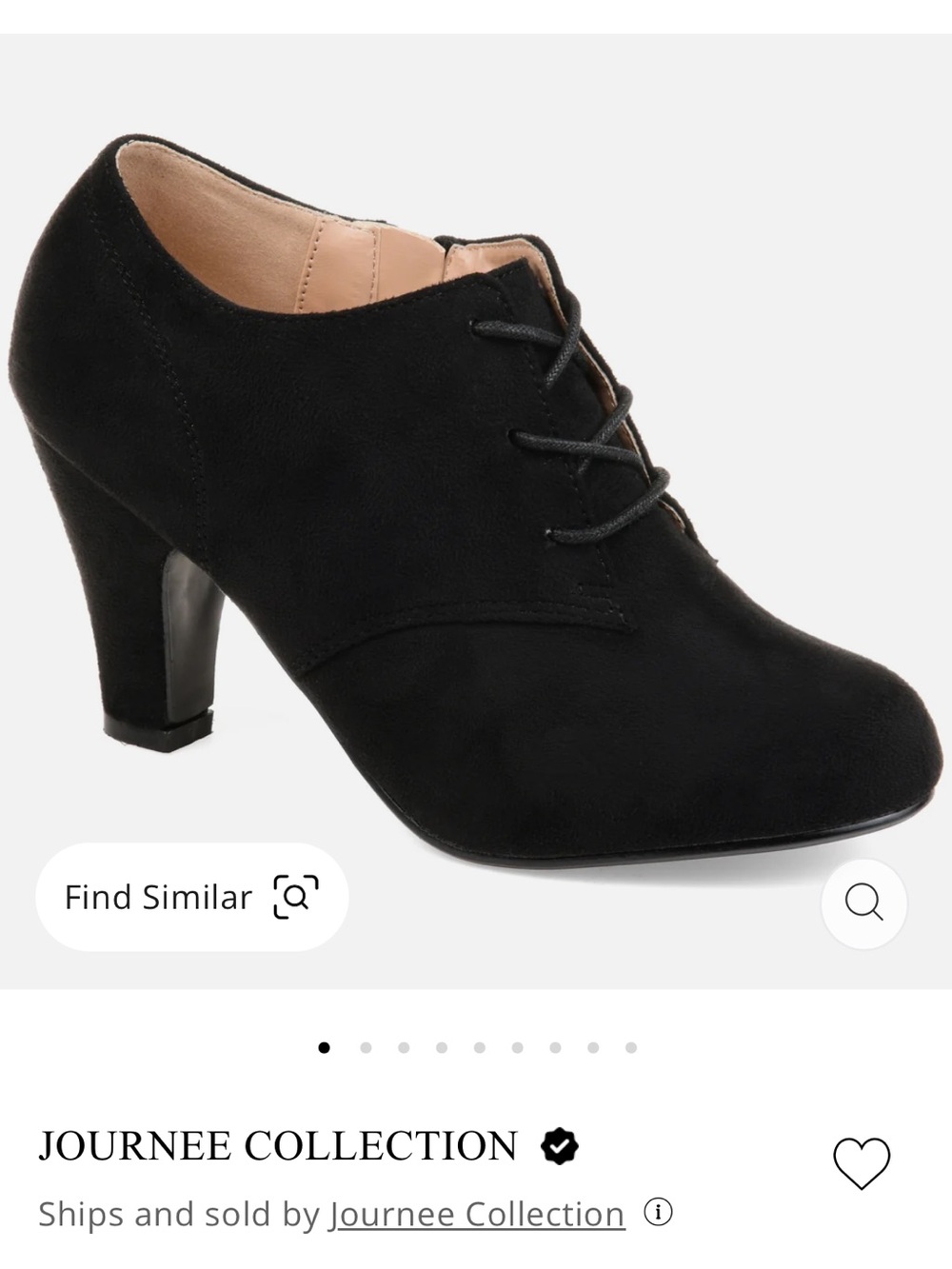 •JOURNEE COLLECTION• “Leona” Inside Zip Block Heel Booties >> sz 7 1/2
